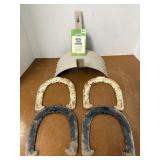 Vintage Horse Shoes & Hose Holder