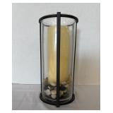 Glass & Metal Candle Holder