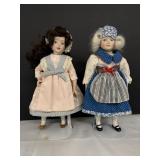 Danbury Mint Swedish Anne & French Brigette 8.5"