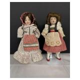 Danbury Mint Switzerland Erika & US Abigail 8.5"