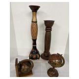 6" & 10" Globes, 20"&15" Candle Stick Holders