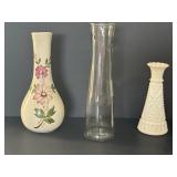 Vintage Anchor Hocking Milk Glass & Other Vases