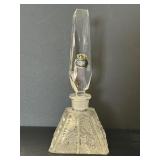 Vintage Czech Hand Cut Lead Crystal Perfume Bottle