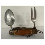 Vintage Folding Fork & Spoon