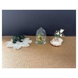 Nephrite 3" Jade Bear, Mini Terrarium & Misc