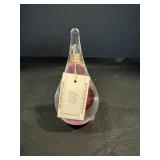 Signed Polish Mouth Blown Glass Paper Weight 5"