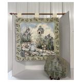 Wall Tapestry & Birdhouse Decor