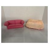 Pink Barbie Sofas some damage