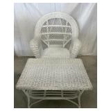Wicker Chair & Table