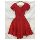 Vintage Red Dress 24" Waist