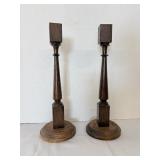 Wood Candlestick Holders