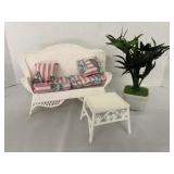 Mattel Barbie Wicker Furniture Set