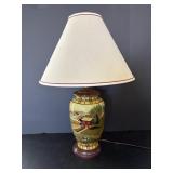 27" Hand Painted Table Lamp