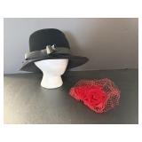 Vintage Marshall Fields Wide Brim Hat