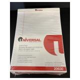 12 Universal Ruled Pads 8.5"x11.75"