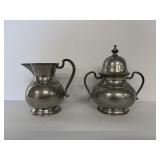 Pewter Kirk Steiff Annapolis Cream & Sugar Set