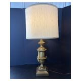 .Vintage Stiffel Solid Brass 32"H Lamp shade stain