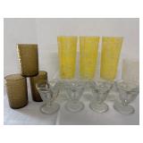 Vintage Spaghetti Glasses, Dishes & Misc