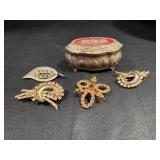 Vintage Pins & Trinket Box