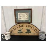 Welcome Sign, Print 11"x9" & Misc