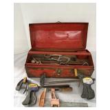 Metal Toolbox & Contents