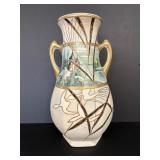 Vintage Nippon Hand Painted Vase 16"H