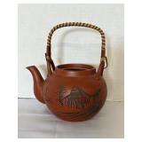 Vintage Japanese Red Terracotta Teapot