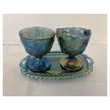 Vintage Indiana Glass Cream & Sugar Set