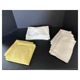 Vintage Cloth Napkins & 68"x55" Tablecloth stained