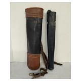 Vintage Leather Quivers 20" & 19"