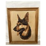 Puffed Fabric German Shepherd 19"x23"