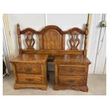 American Drawer Queen Head & Foot Board & Stands