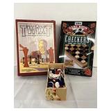 Twixt Game & Checkers Set