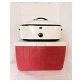 Untested Oster Roaster Oven & Coleman Cooler