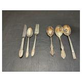 Vtg Silver plated 'first love' pattern & misc ..