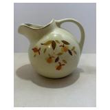 Vtg Hall's superior autumn leaf beverage pitcher