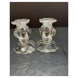 Gorhanm fukll-lead crystal candle holders..
