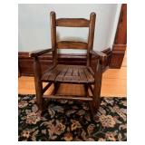 Children's wooden rocker