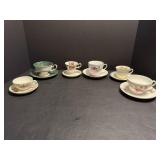 Vtg tea cups & saucers