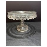 Antique Flint glass cake stand spokane...