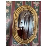 Vtg Oval mirror 25'W x 17'H