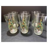 Fiesta Christmas tree 16oz glasses (6)
