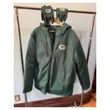 Green Bay Packer full - zip winter puffer jacket..