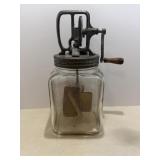 Vtg Daisy glass butter churn 4 Qt