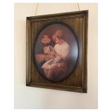 Antique picture & frame 21'W x 24.75'H