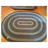 Round braided rug 80.5'W x 104.5'H