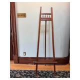 Vtg Victorian - style wooden floor easel