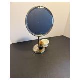 Vtg tabletop shaving stand set 16'H