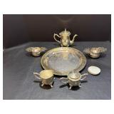 Silver-plated tea set