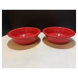 Fiestaware Serving bowls (2) 8.5' dia x 3'H